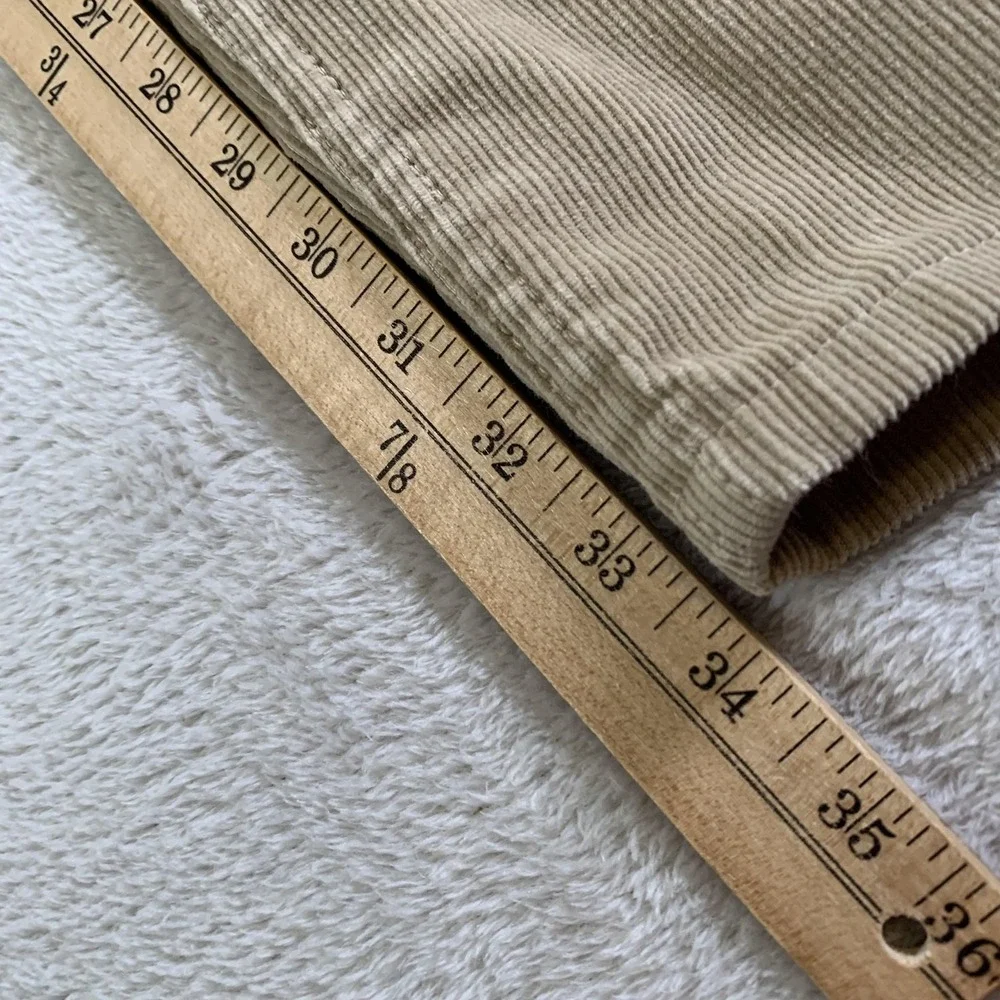 Vintage Levis 569 Jeans Mens 36x34 Beige Loose Straight Corduroy‎ Pants Cords